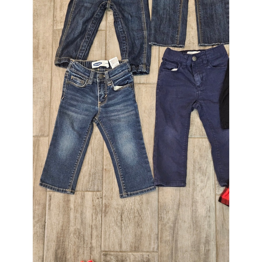 Old Navy Childrens Place Clothing Lot of 11 Kids Size 18-24M Plaid Denim Fall - Picture 2 of 9